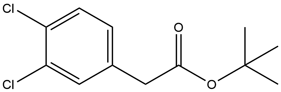 1,1-Dimethylethyl 3,4-dichlorobenzeneacetate Structure