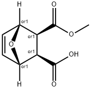 7-Oxabicyclo[2.2.1]hept-5-ene-2,3-dicarboxylic acid, 2-methyl ester, (1R,2S,3R,4S)-rel- Struktur