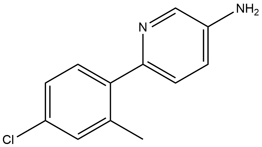 6-(4-Chloro-2-methylphenyl)-3-pyridinamine,1463492-62-7,结构式