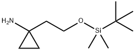 1-(2-((叔丁基二甲基甲硅烷基)氧基)乙基)环丙烷-1-胺,1463502-00-2,结构式