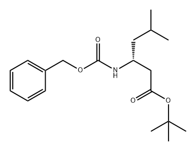 Hexanoic acid, 5-methyl-3-[[(phenylmethoxy)carbonyl]amino]-, 1,1-dimethylethyl ester, (R)- (9CI) Struktur