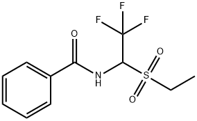 Benzamide, N-[1-(ethylsulfonyl)-2,2,2-trifluoroethyl]- Structure