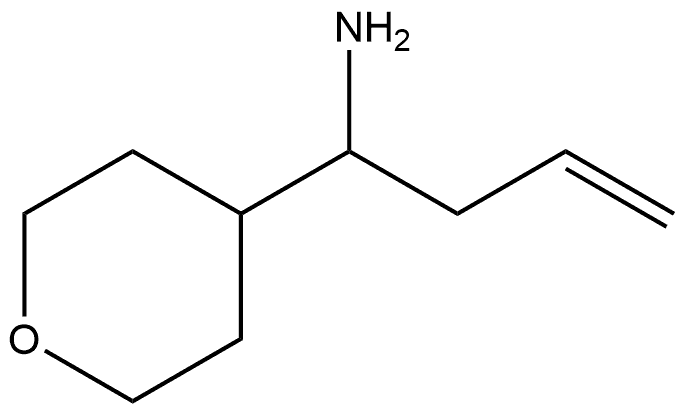 1-(tetrahydro-2H-pyran-4-yl)but-3-en-1-amine Struktur