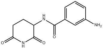 Benzamide, 3-amino-N-(2,6-dioxo-3-piperidinyl)- Structure