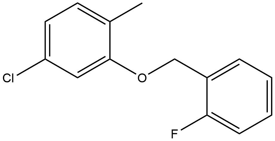 4-Chloro-2-[(2-fluorophenyl)methoxy]-1-methylbenzene Structure