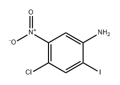 4-氯-2-碘-5-硝基苯胺 结构式