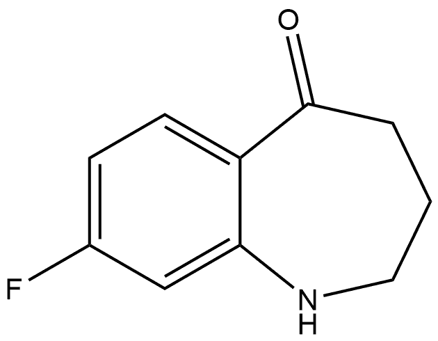 8-氟-3,4-二氢-1H-苯并[B]吖庚因-5(2H)-酮, 1465579-97-8, 结构式