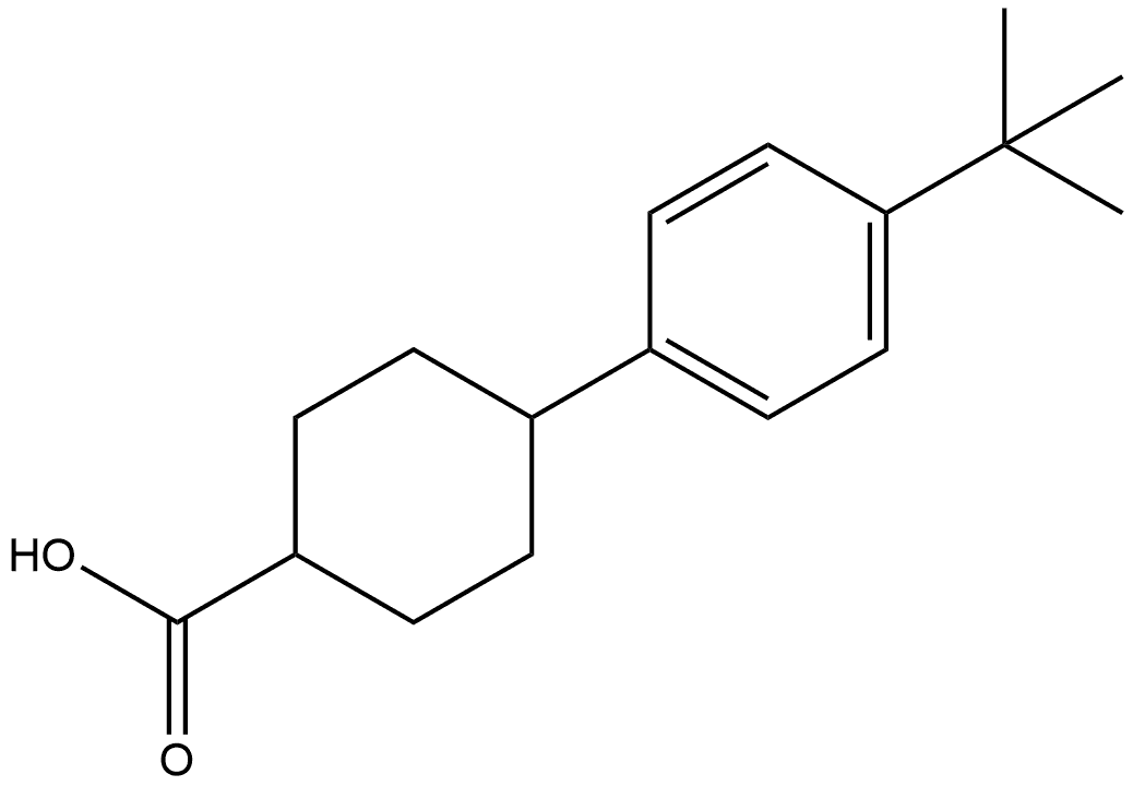 4-[4-(1,1-Dimethylethyl)phenyl]cyclohexanecarboxylic acid,1465755-53-6,结构式