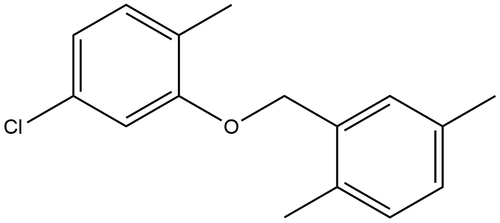 Benzene, 4-chloro-2-[(2,5-dimethylphenyl)methoxy]-1-methyl- Structure