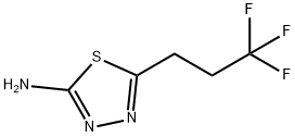 5-(3,3,3-Trifluoropropyl)-1,3,4-thiadiazol-2-amine 化学構造式
