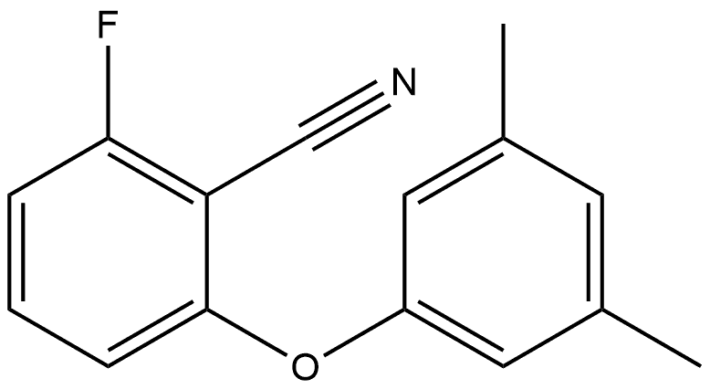 2-(3,5-Dimethylphenoxy)-6-fluorobenzonitrile Structure