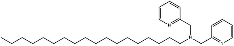 2-Pyridinemethanamine, N-octadecyl-N-(2-pyridinylmethyl)- Structure