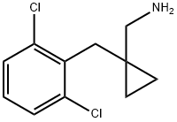 Cyclopropanemethanamine, 1-[(2,6-dichlorophenyl)methyl]- Struktur