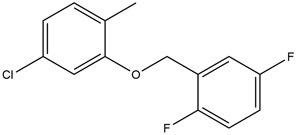 Benzene, 4-chloro-2-[(2,5-difluorophenyl)methoxy]-1-methyl- Structure