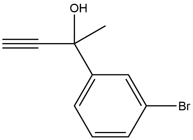 2-(3-溴苯基)丁-3-烯-2-醇 结构式