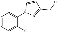 1H-Pyrazole, 3-(chloromethyl)-1-(2-chlorophenyl)- Struktur