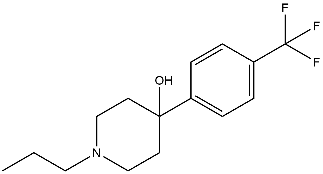 1-Propyl-4-[4-(trifluoromethyl)phenyl]-4-piperidinol Structure