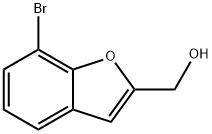 (7-Bromobenzofuran-2-yl)methanol,1467056-12-7,结构式