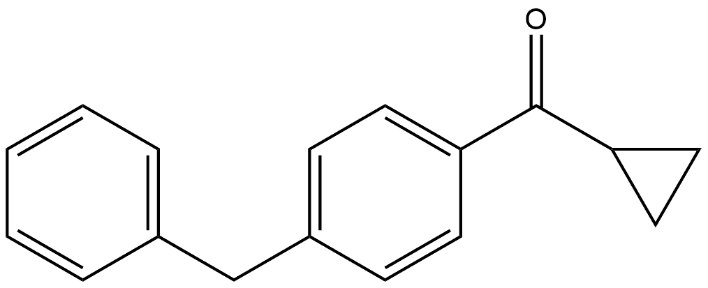 Cyclopropyl[4-(phenylmethyl)phenyl]methanone Structure