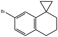 Spiro[cyclopropane-1,1'(2'H)-naphthalene], 7'-bromo-3',4'-dihydro- Struktur