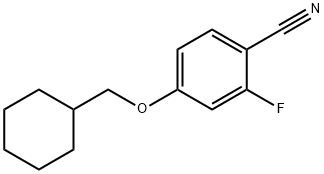 Benzonitrile, 4-(cyclohexylmethoxy)-2-fluoro- 结构式