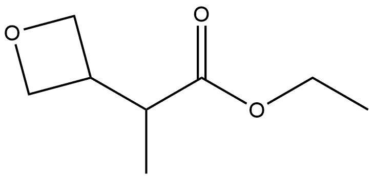 3-Oxetaneacetic acid, α-methyl-, ethyl ester 结构式