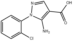 5-AMINO-1-(2-CHLOROPHENYL)-1H-PYRAZOLE-4-CARBOXYLIC ACID,14678-89-8,结构式