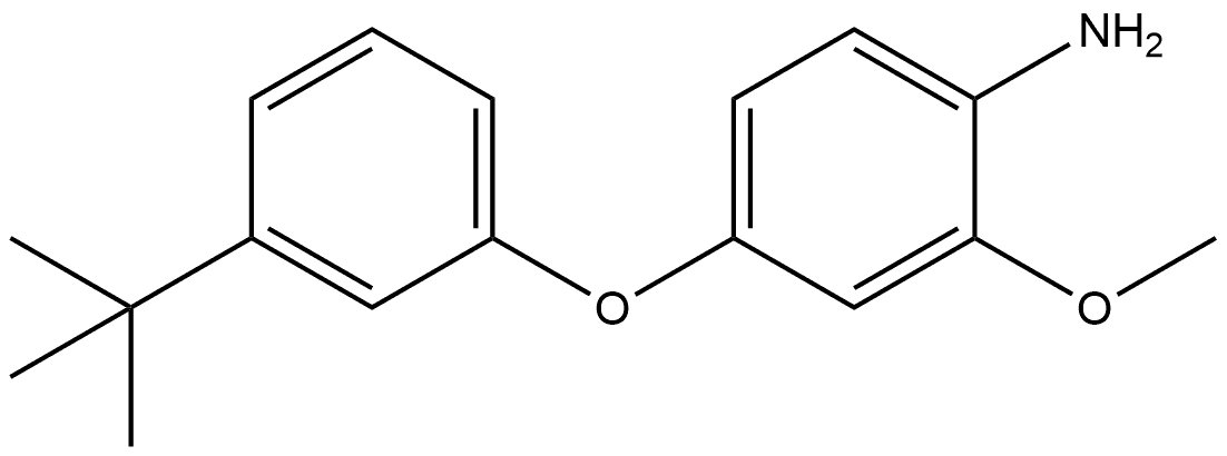 4-[3-(1,1-Dimethylethyl)phenoxy]-2-methoxybenzenamine Structure