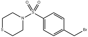 Thiomorpholine, 4-[[4-(bromomethyl)phenyl]sulfonyl]- Struktur
