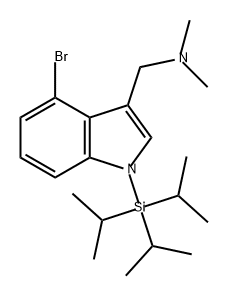 1H-Indole-3-methanamine, 4-bromo-N,N-dimethyl-1-[tris(1-methylethyl)silyl]-