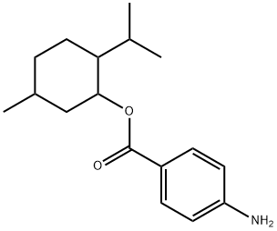 (1S,2S,5R)-2-异丙基-5-甲基环己基-4-氨基苯甲酸酯 结构式