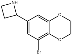 Azetidine, 2-(8-bromo-2,3-dihydro-1,4-benzodioxin-6-yl)- Structure