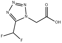 2-[5-(Difluoromethyl)-1H-1,2,3,4-tetrazol-1-yl]acetic acid,1469072-34-1,结构式