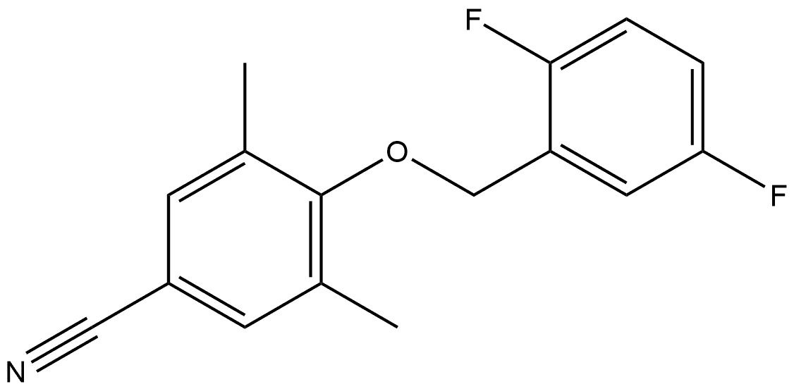 4-[(2,5-Difluorophenyl)methoxy]-3,5-dimethylbenzonitrile|