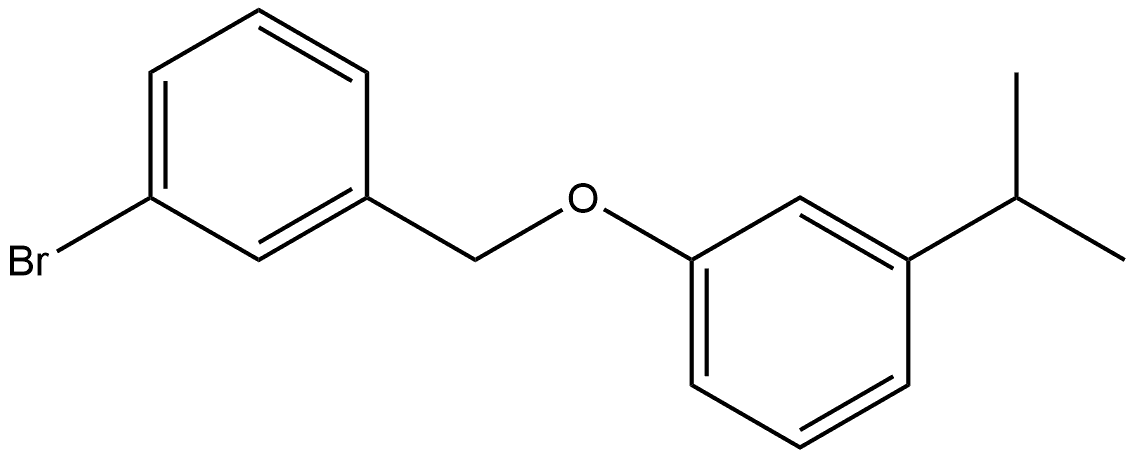Benzene, 1-bromo-3-[[3-(1-methylethyl)phenoxy]methyl]-,1469110-16-4,结构式
