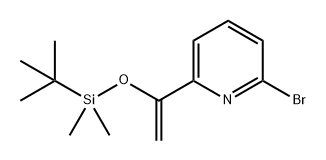 2-溴-6-[1-[(叔丁基二甲基硅基)氧基]乙烯基]吡啶,1469286-55-2,结构式