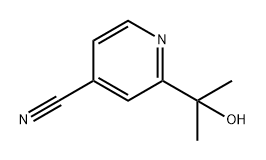 4-Pyridinecarbonitrile, 2-(1-hydroxy-1-methylethyl)- Structure