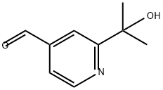 4-Pyridinecarboxaldehyde, 2-(1-hydroxy-1-methylethyl)- Struktur