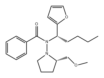 Benzamide, N-[(1S)-1-(2-furanyl)pentyl]-N-[(2S)-2-(methoxymethyl)-1-pyrrolidinyl]-