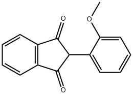 1H-Indene-1,3(2H)-dione, 2-(2-methoxyphenyl)- 结构式