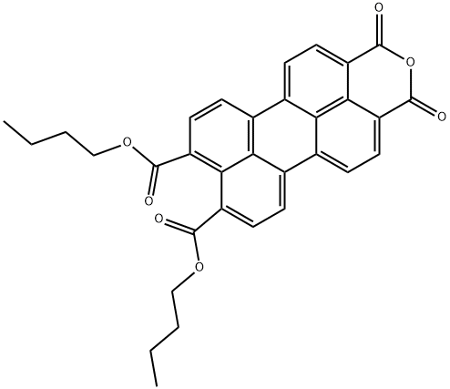 DIBUTYL PERYLENE-3,4-ANHYDRIDE-9,10-DICARBONYLATE 结构式