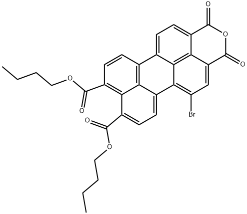 dibutyl 1-bromo-perylene-3,4-anhydride-9,10-dicarbonylate,1470407-17-0,结构式
