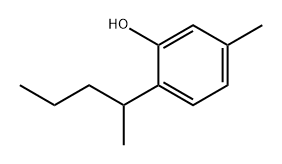 Phenol, 5-methyl-2-(1-methylbutyl)-,14705-04-5,结构式