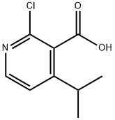 3-Pyridinecarboxylic acid, 2-chloro-4-(1-methylethyl)- Structure