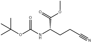Butanoic acid, 4-cyano-2-[[(1,1-dimethylethoxy)carbonyl]amino]-, methyl ester, (2S)- (9CI)