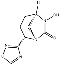 (1R,2S,5R)-6-Hydroxy-2-(1,2,4-oxadiazol-3-yl)-1,6-diazabicyclo[3.2.1]octan-7-one Structure