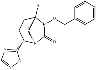 (1R,2S,5R)-2-(1,2,4-Oxadiazol-5-yl)-6-(phenylmethoxy)-1,6-diazabicyclo[3.2.1]octan-7-one Structure