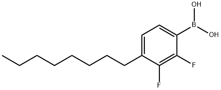 (2,3-Difluoro-4-octylphenyl)boronic acid Structure