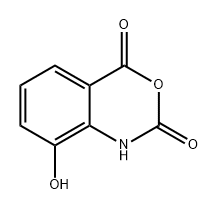 2H-3,1-Benzoxazine-2,4(1H)-dione, 8-hydroxy- Structure