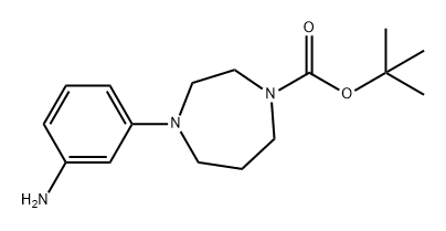 1H-1,4-Diazepine-1-carboxylic acid, 4-(3-aminophenyl)hexahydro-, 1,1-dimethylethyl ester 结构式